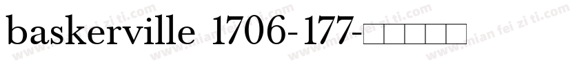 baskerville 1706-177字体转换